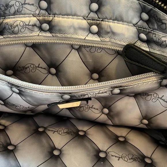 Vintage Betsey Johnson Black Bag with Gold Accents - Picture 8 of 11